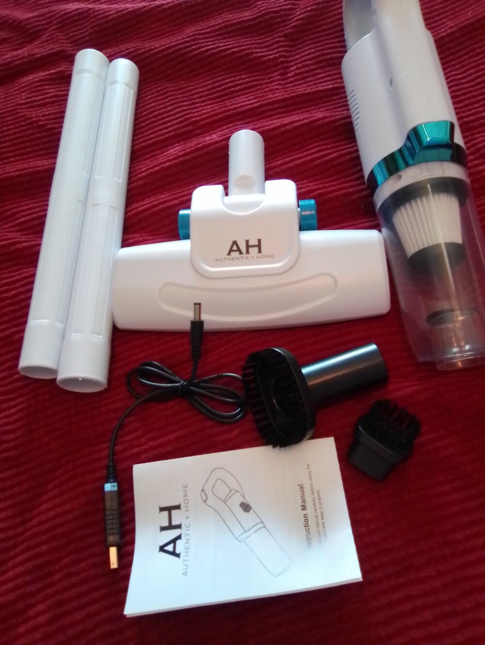 AH Authentic + Home Wireless Handheld Vacuum - White